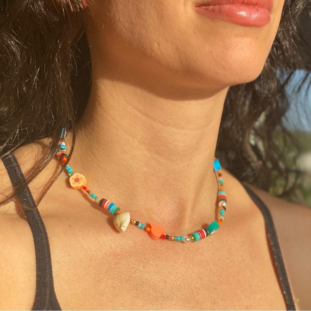 Mickey Mouse beaded choker‎ necklace - Picture 6 of 14